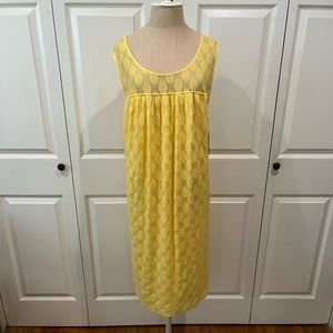 NWT I.N.C Yellow Overlay Dress Sz 3X